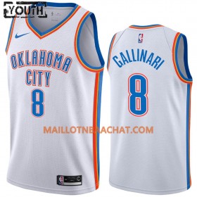 Maillot NBA Oklahoma City Thunder Danilo Gallinari 8 Nike 2019-20 Association Edition Swingman - Enfant